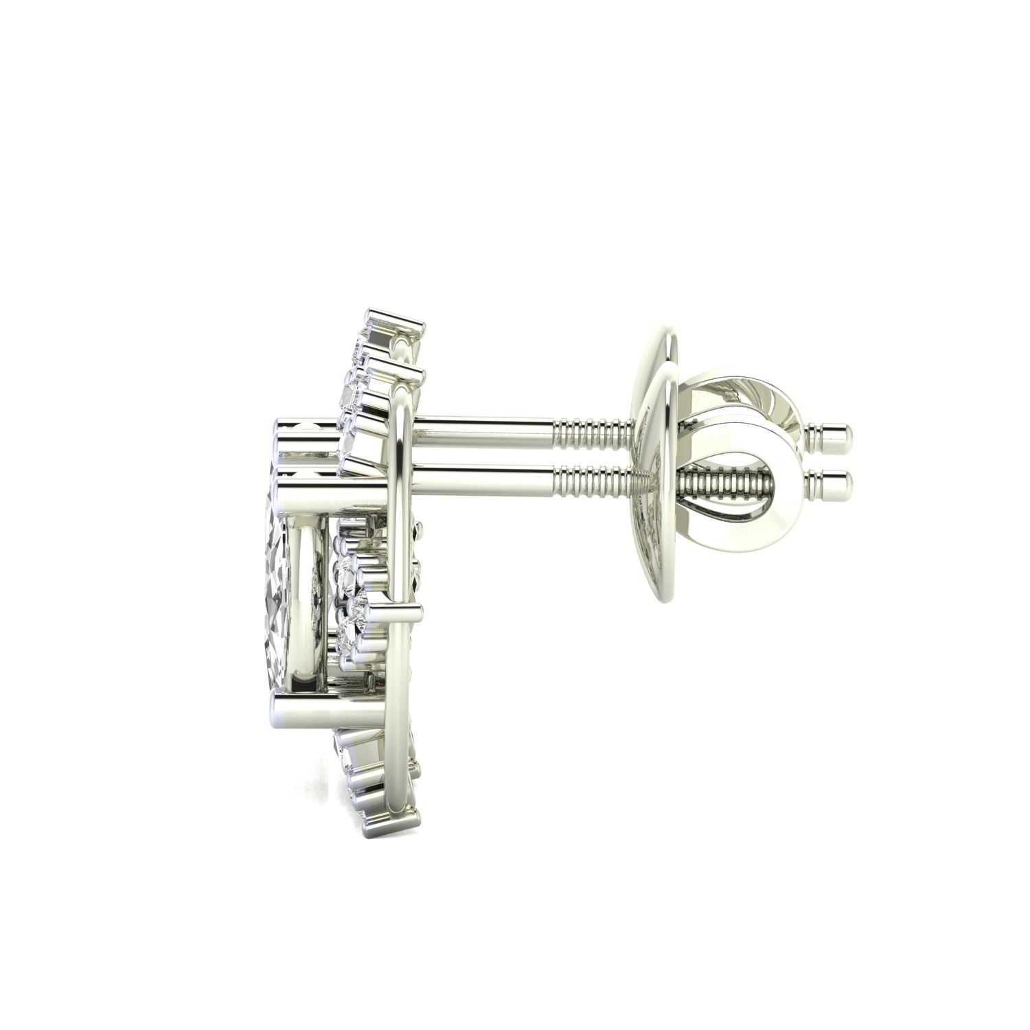 Women earrings 3dm render detail 3D print model 3D print model_5