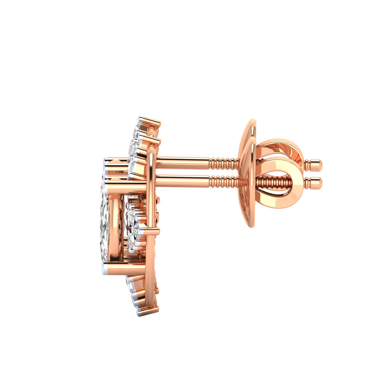 Women earrings 3dm render detail 3D print model 3D print model_2