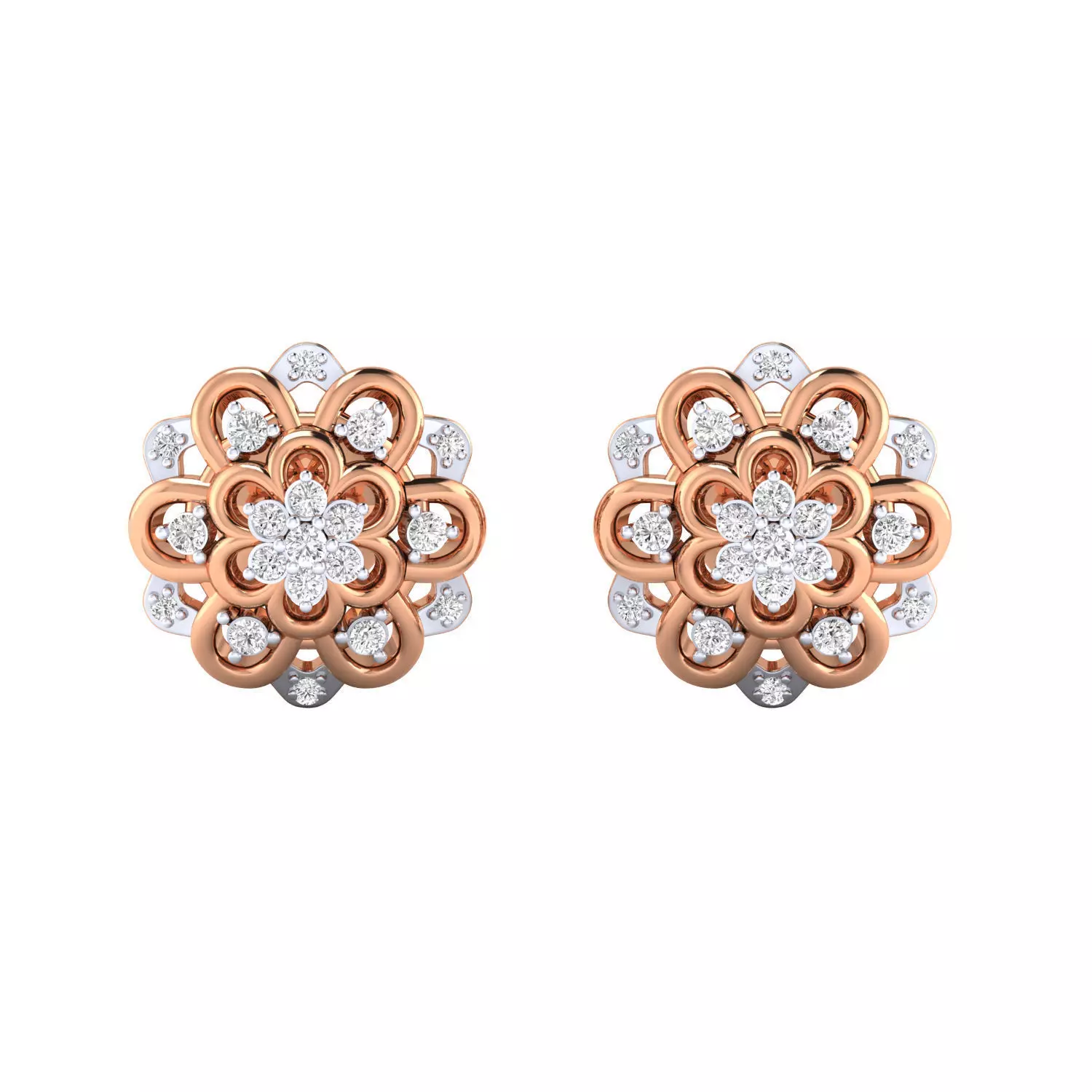 Women earrings 3dm render detail 3D print model 3D print model