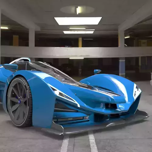 Delage D12  Low-poly 3D model