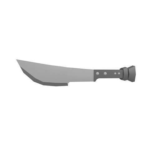 Low Poly Knife 020 Low-poly 3D model