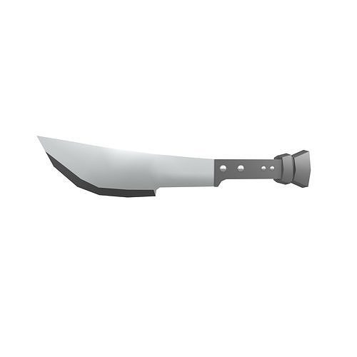 Low Poly Knife 022 Low-poly 3D model