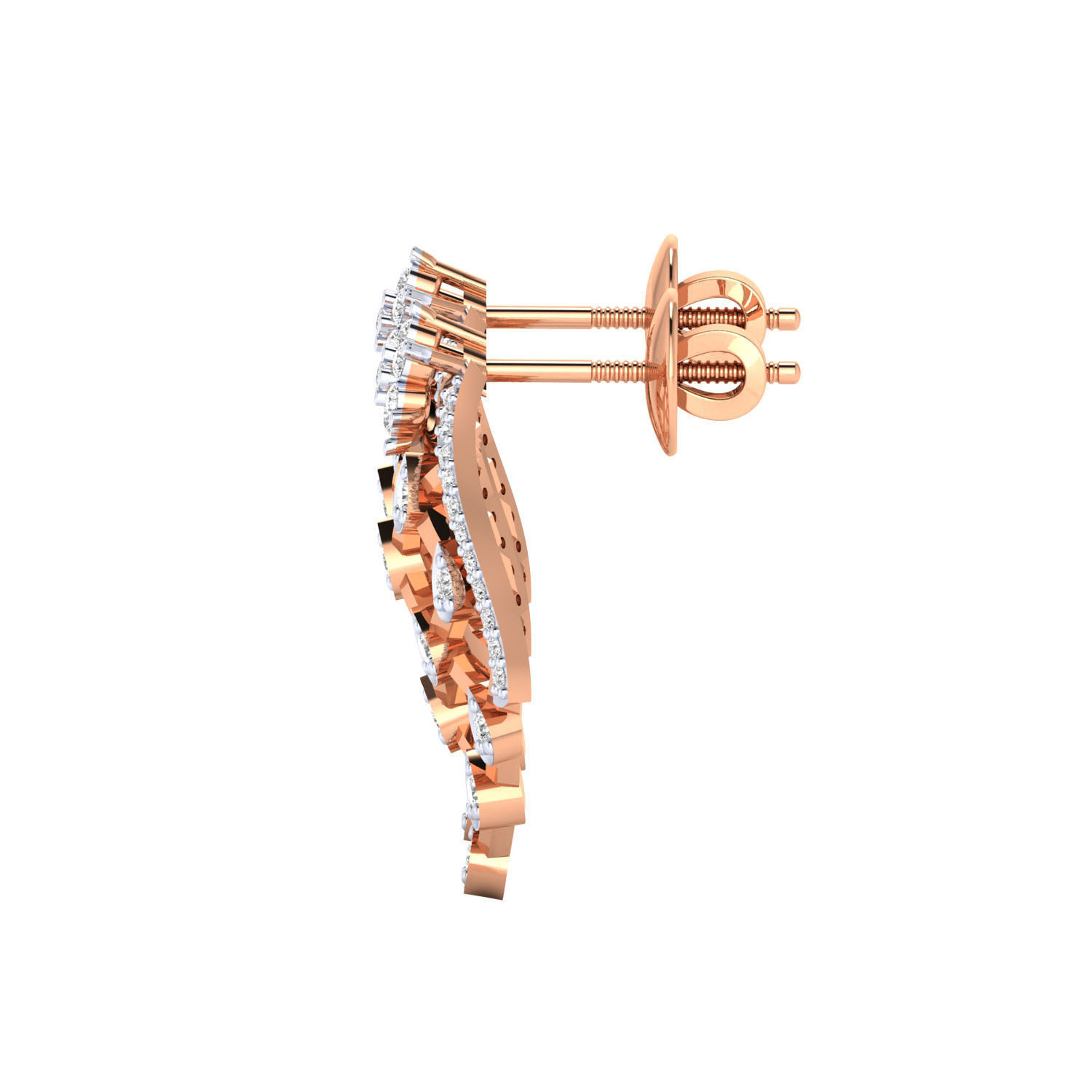 Women earrings 3dm render detail 3D print model 3D print model_3