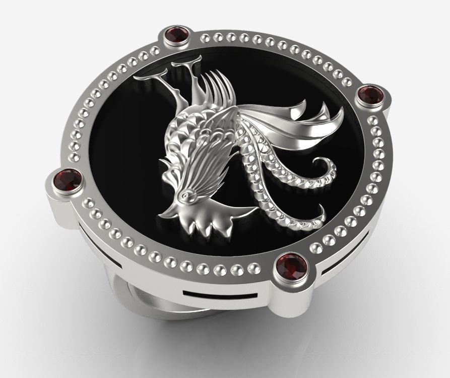 Chinese Zodiac Rooster 3D print model_1