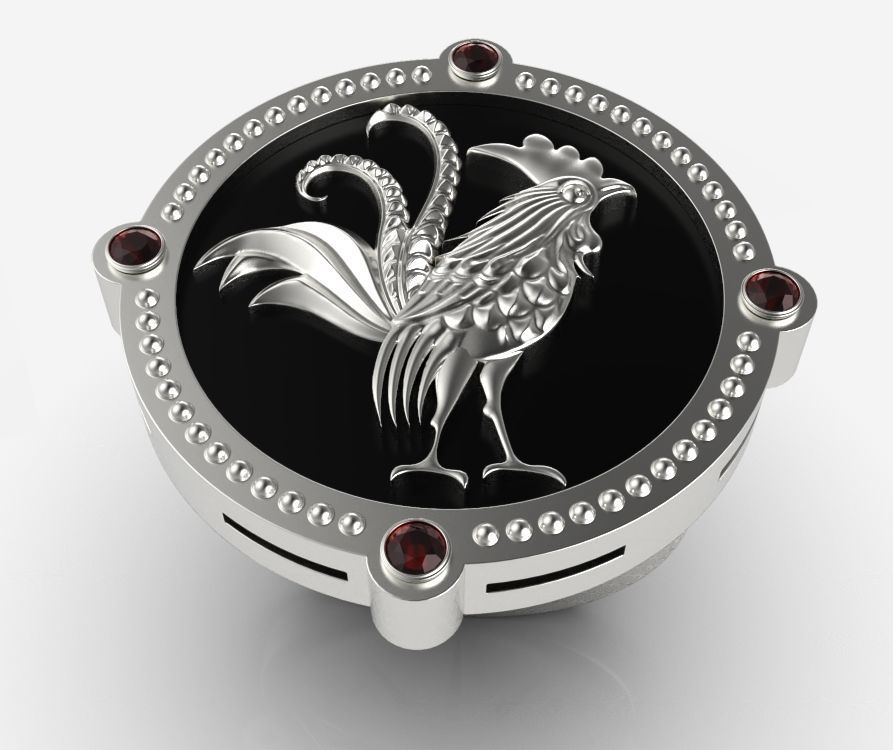 Chinese Zodiac Rooster 3D print model_26