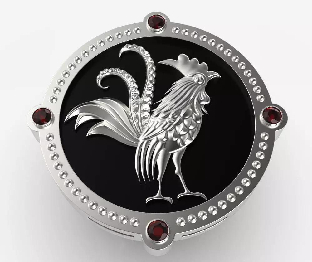 Chinese Zodiac Rooster 3D print model_0