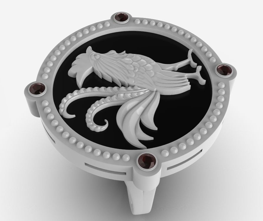 Chinese Zodiac Rooster 3D print model_2