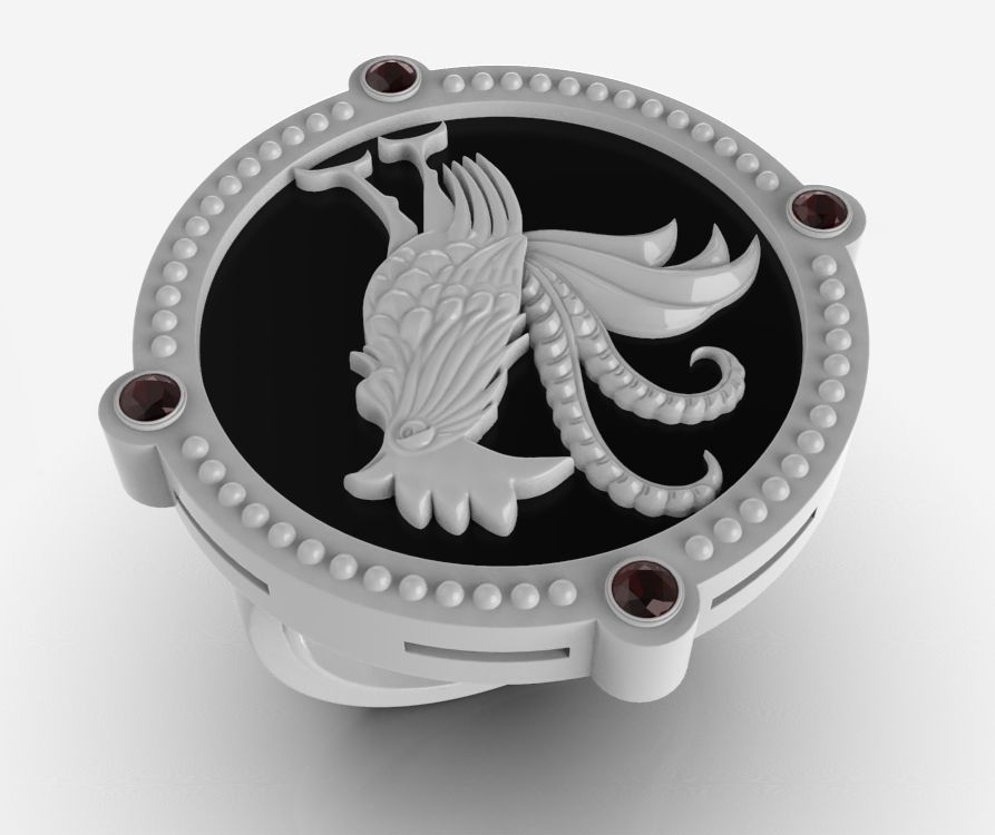 Chinese Zodiac Rooster 3D print model_29