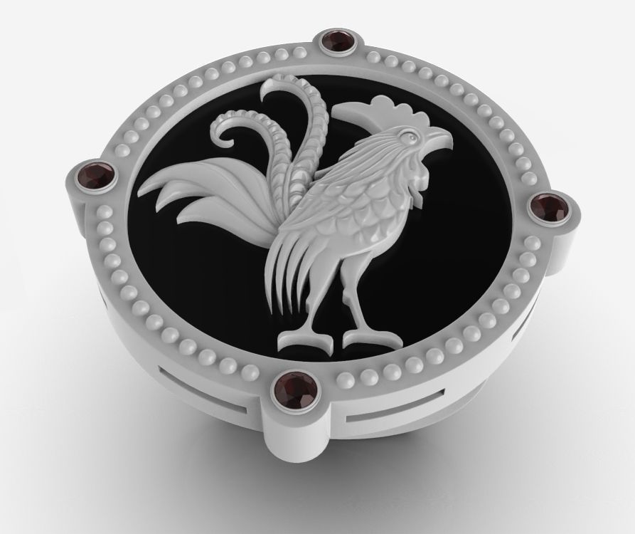 Chinese Zodiac Rooster 3D print model_4
