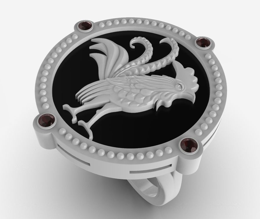 Chinese Zodiac Rooster 3D print model_5