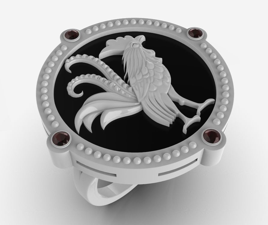 Chinese Zodiac Rooster 3D print model_3