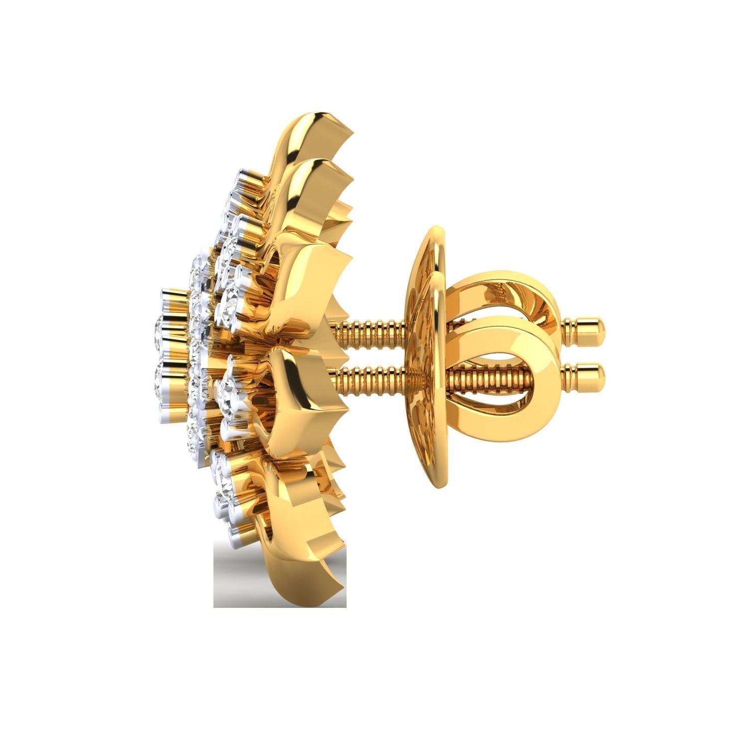 Women earrings 3dm render detail 3D print model 3D print model_9