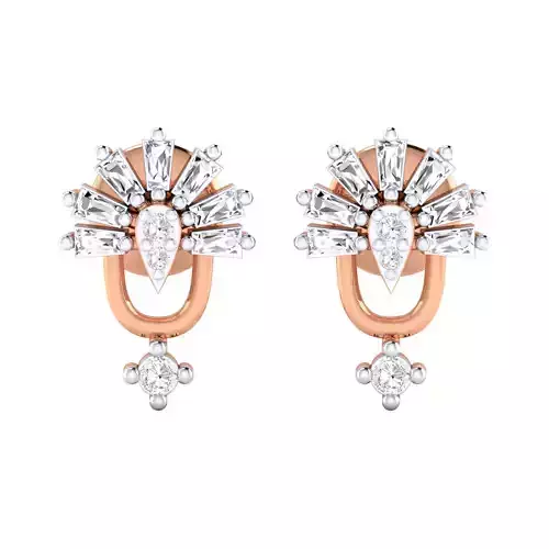 Women earrings 3dm render detail 3D print model