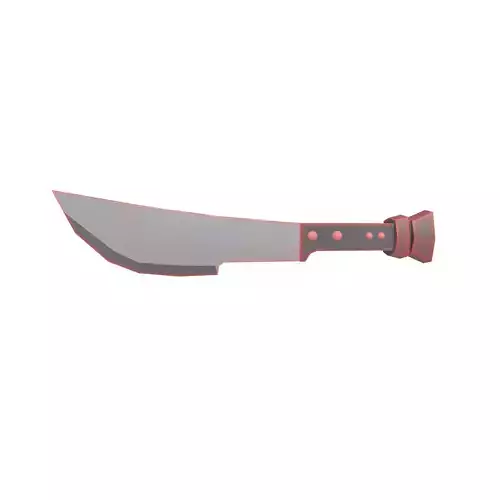 Low Poly Knife 026
