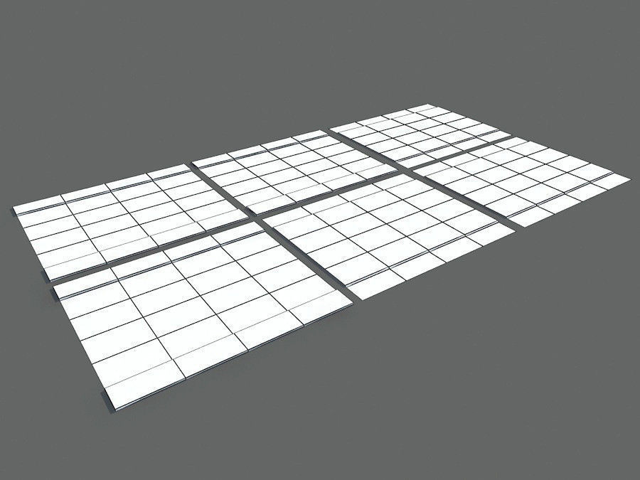 Damaged Road Pack Low Poly Low-poly 3D model_4