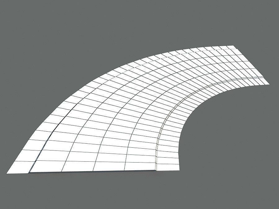 Damaged Road Pack Low Poly Low-poly 3D model_14