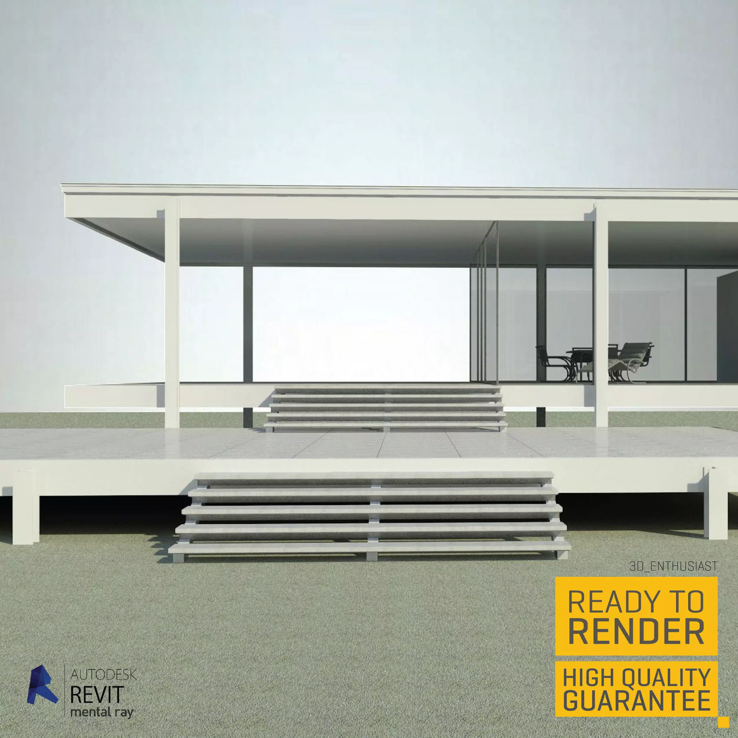 Farnsworth House 3D model_0