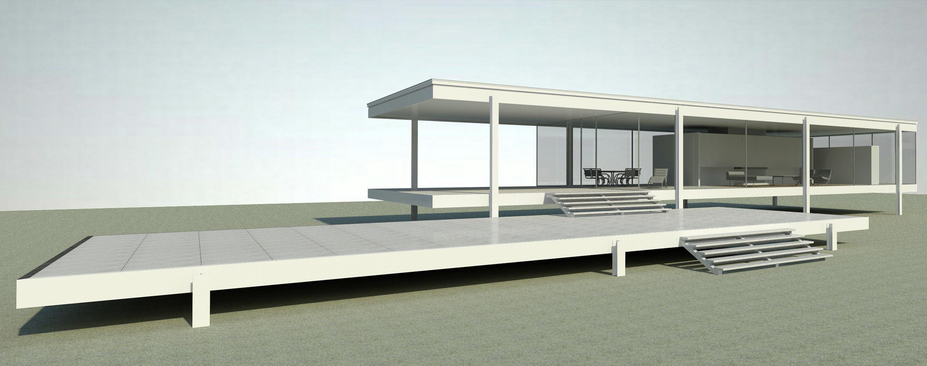 Farnsworth House 3D model_1