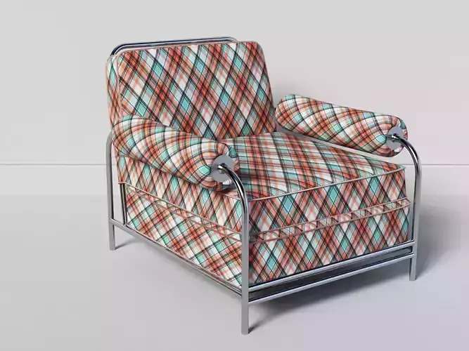 Relax Chair 2 Low-poly 3D model