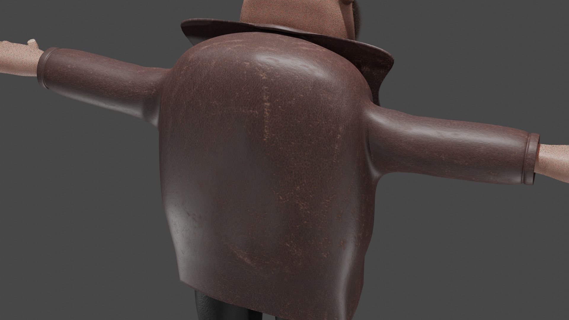 low poly character cartoon man Low-poly 3D model_2