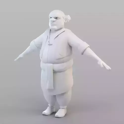 Cartoon Inkeeper 3D model