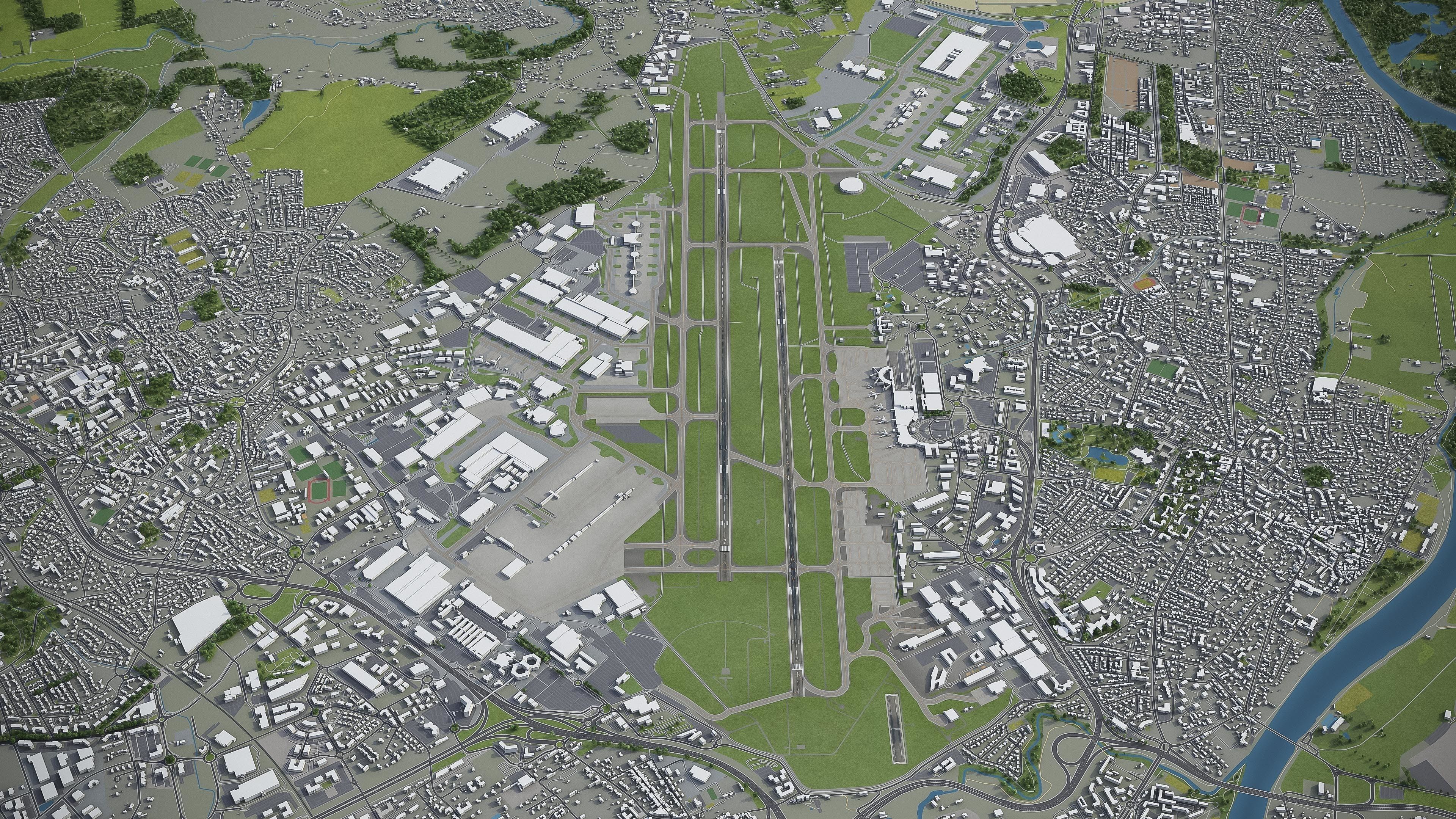 Toulouse Low-poly 3D model_11