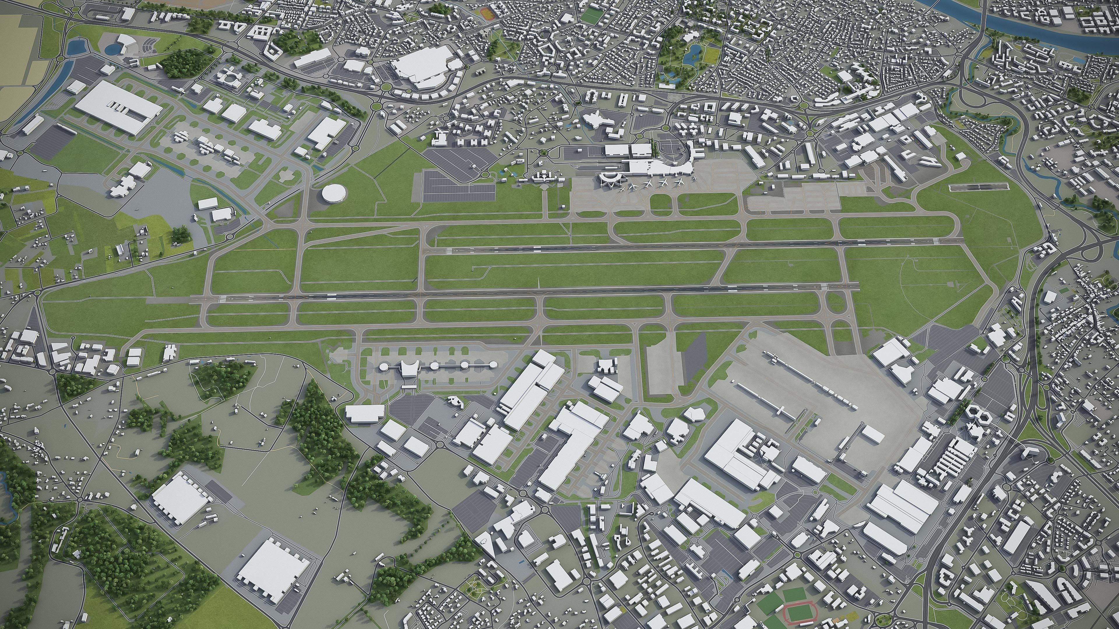 Toulouse Low-poly 3D model_10