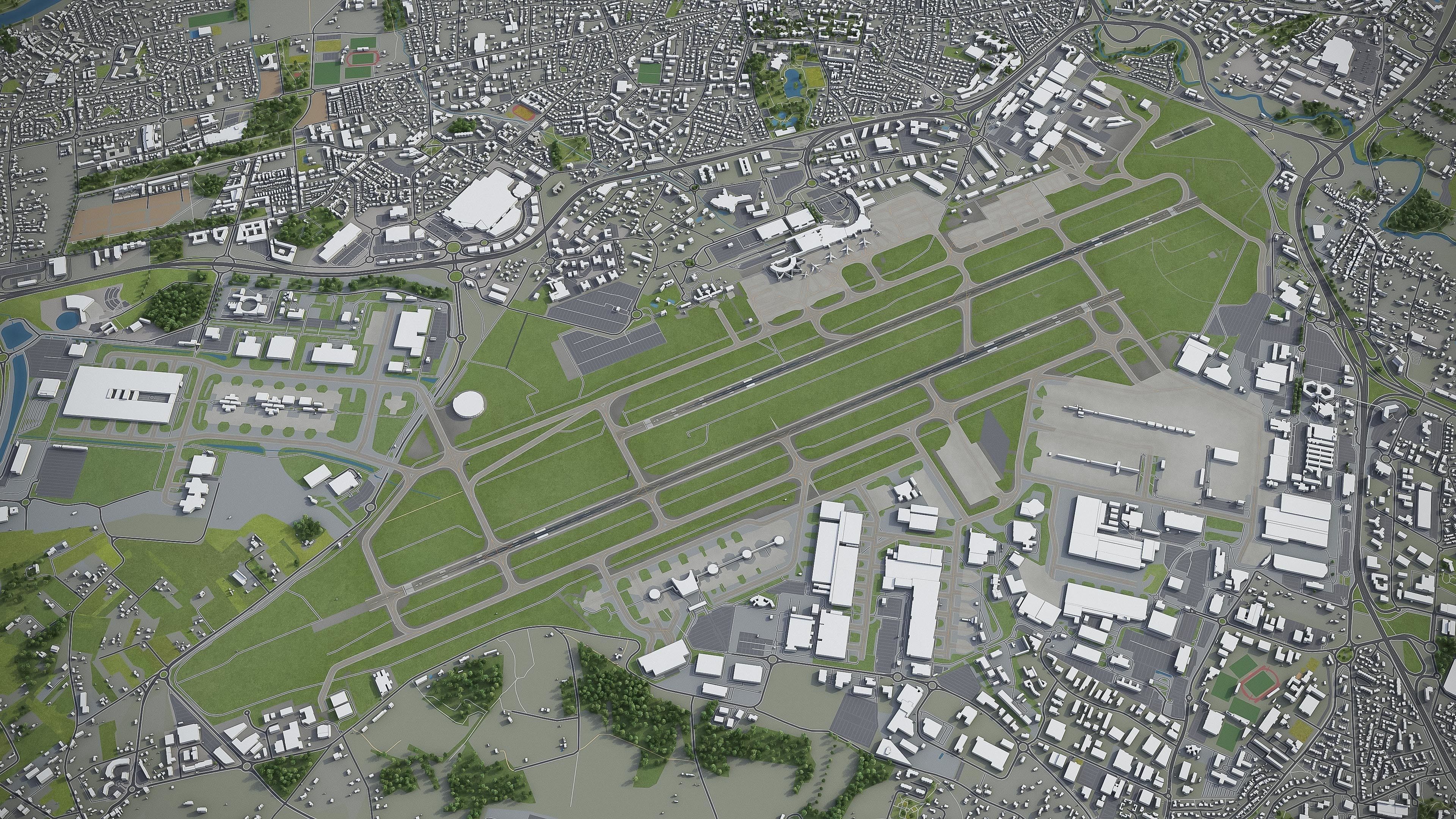 Toulouse Low-poly 3D model_13