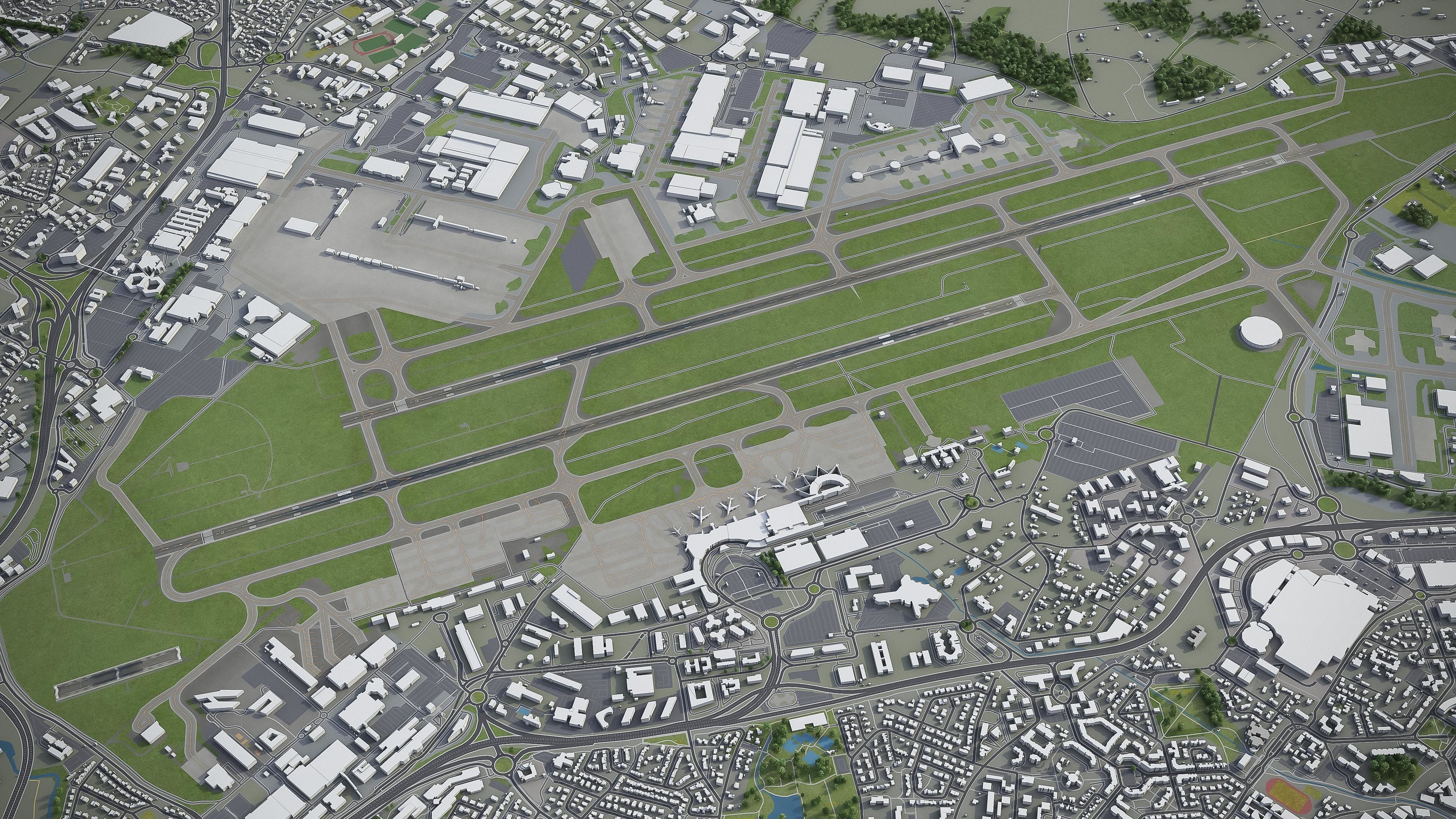 Toulouse Low-poly 3D model_12