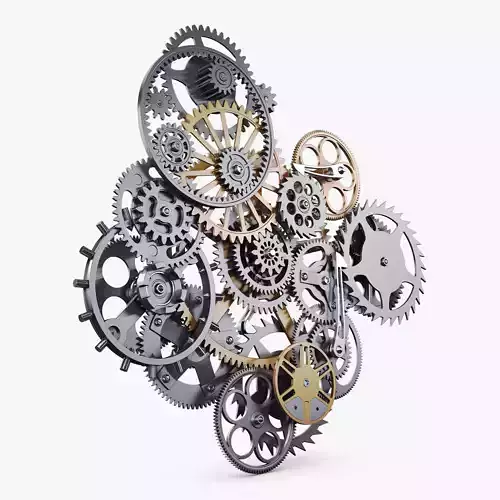 Gear Mechanism v 9 3D model