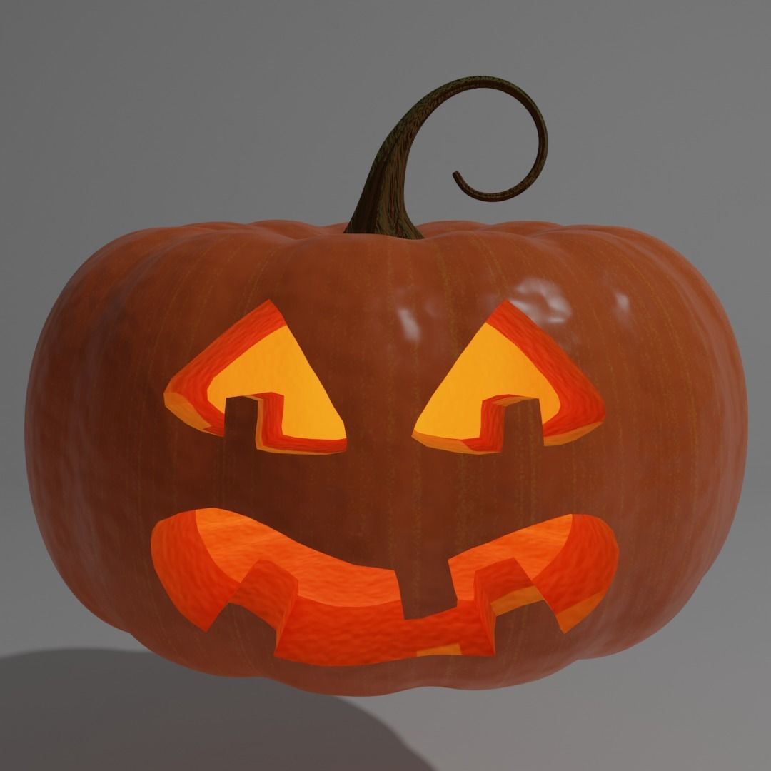Halloween Pumpkins 3D model_8
