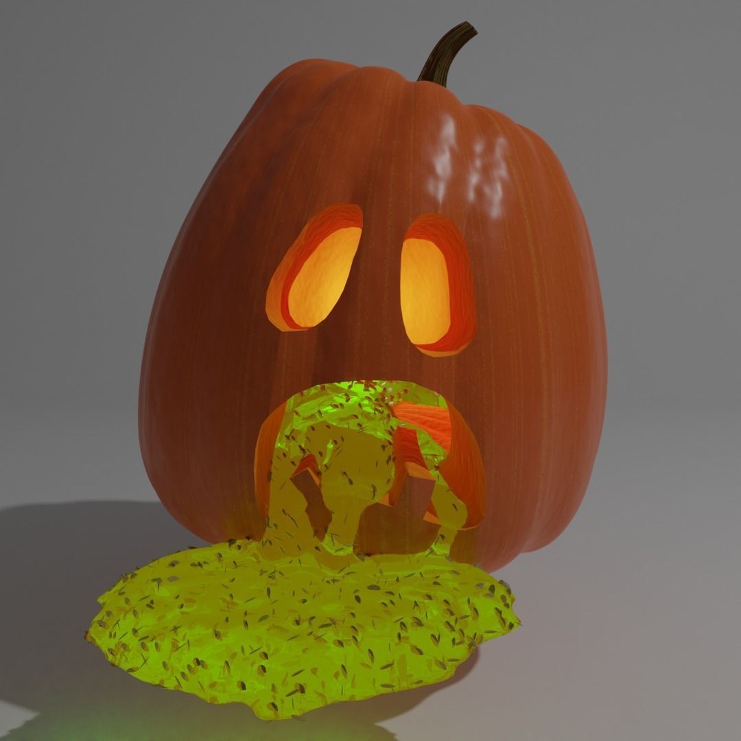 Halloween Pumpkins 3D model_13