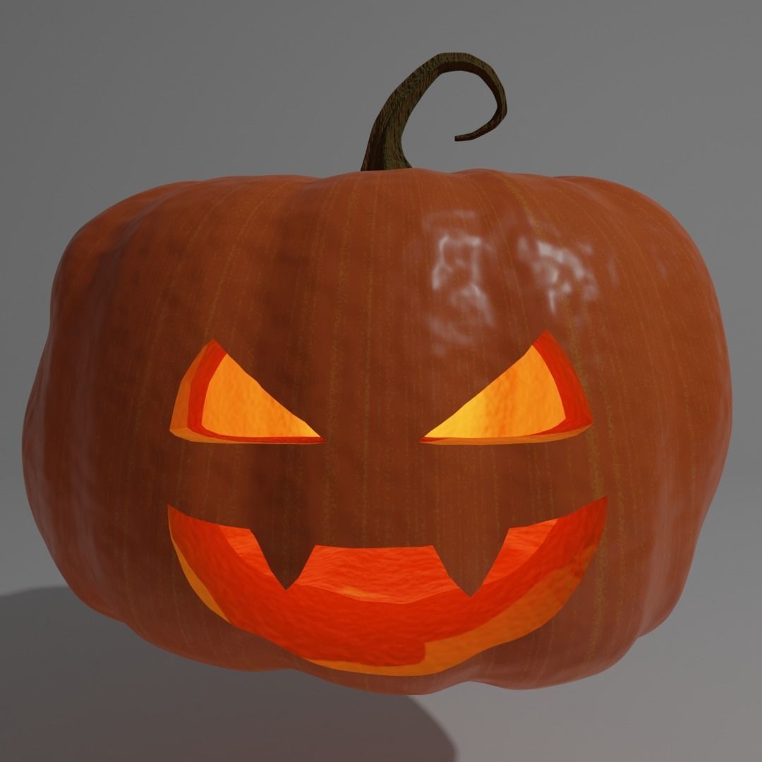 Halloween Pumpkins 3D model_4