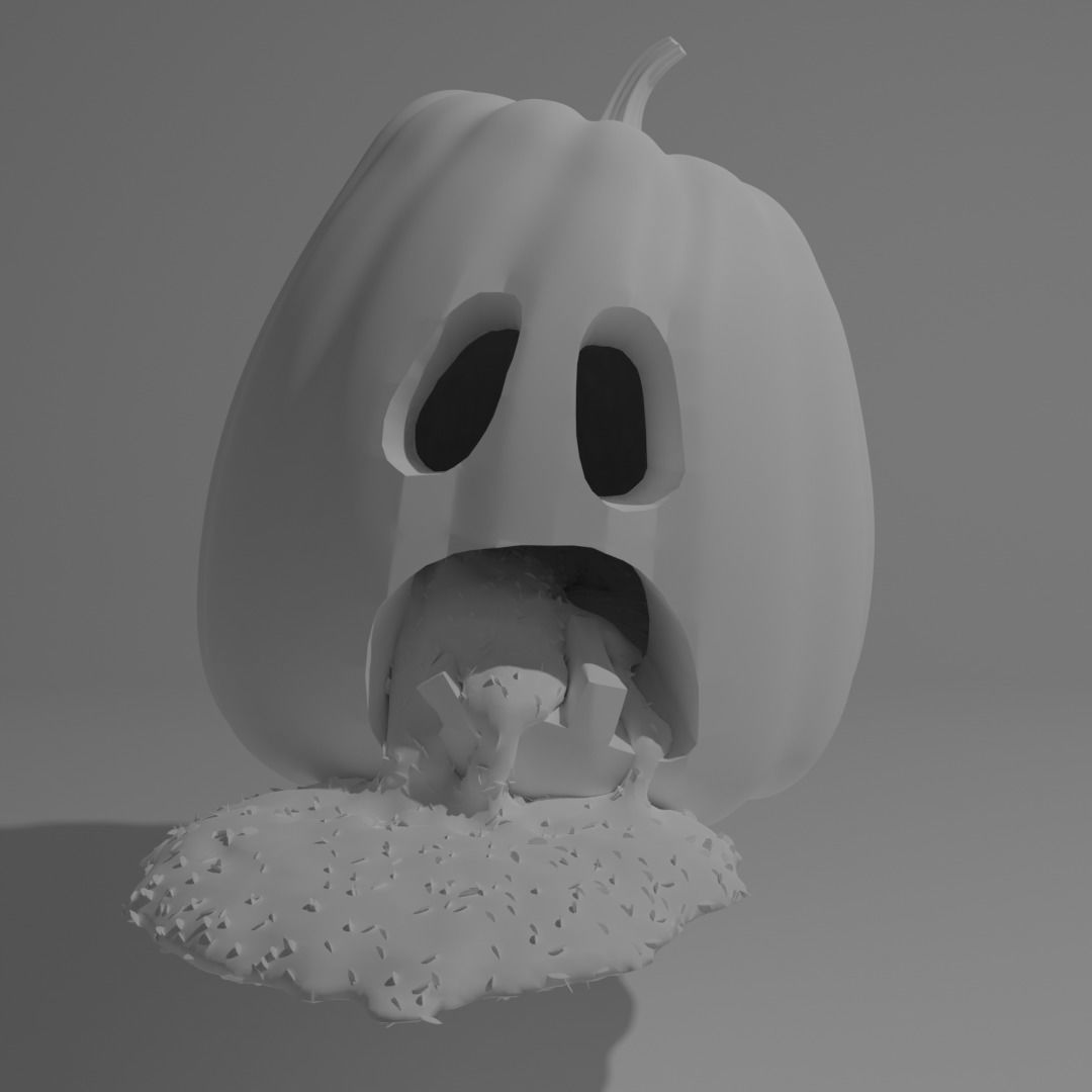Halloween Pumpkins 3D model_3