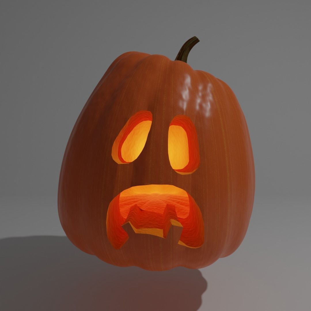 Halloween Pumpkins 3D model_11