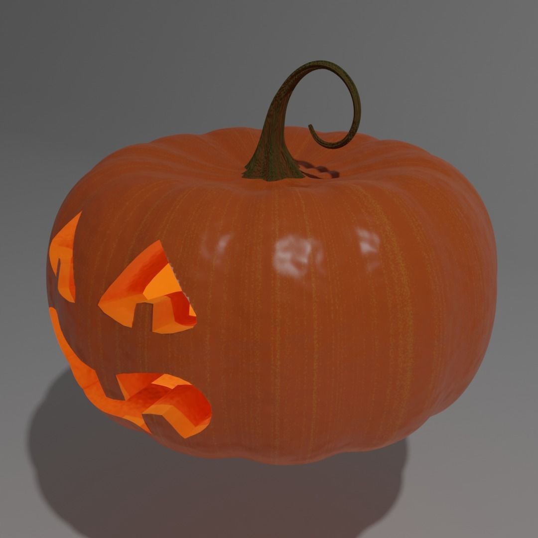 Halloween Pumpkins 3D model_9