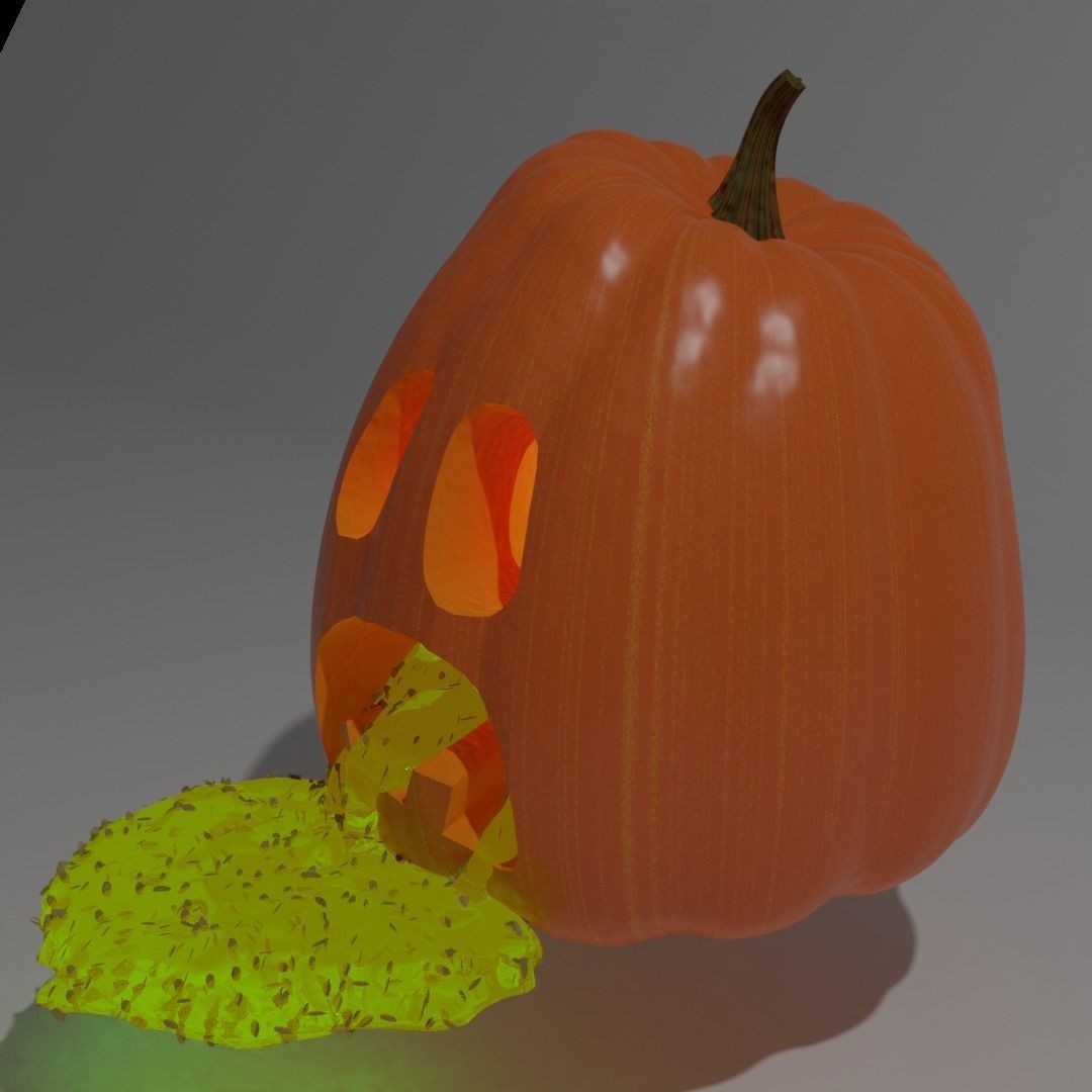Halloween Pumpkins 3D model_7