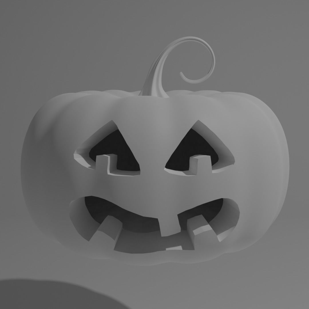 Halloween Pumpkins 3D model_2