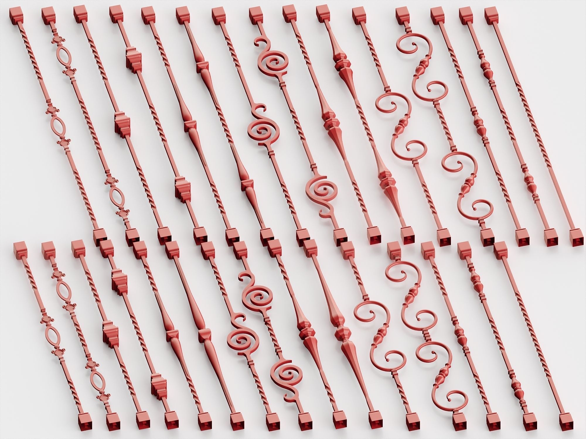 Wrought Iron Pack No1 3D model_15