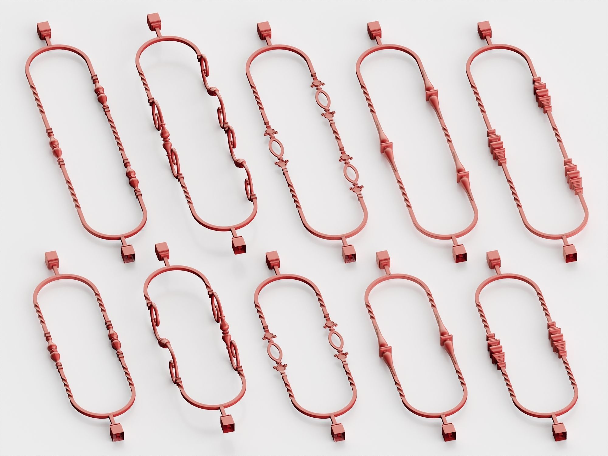 Wrought Iron Pack No1 3D model_12