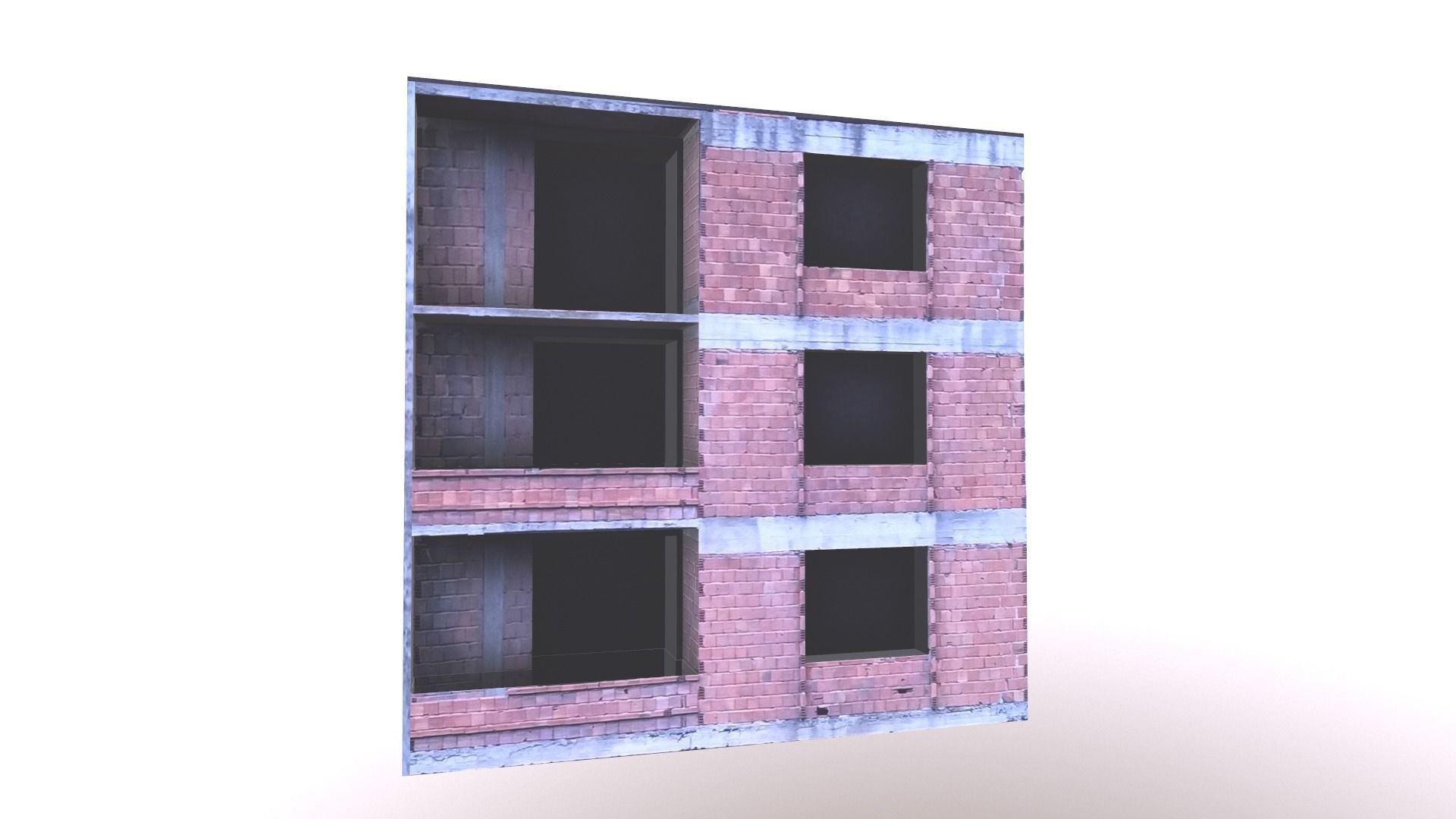 Architectural Building-8 Low-poly 3D model_11