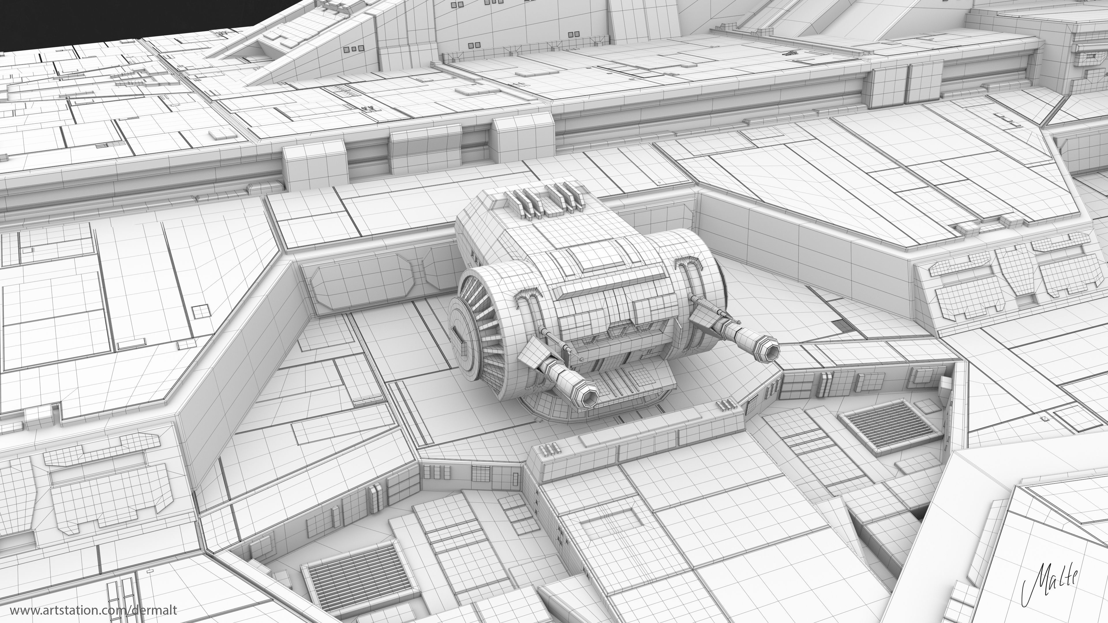 Venator-class Star Destroyer Free 3D model_12