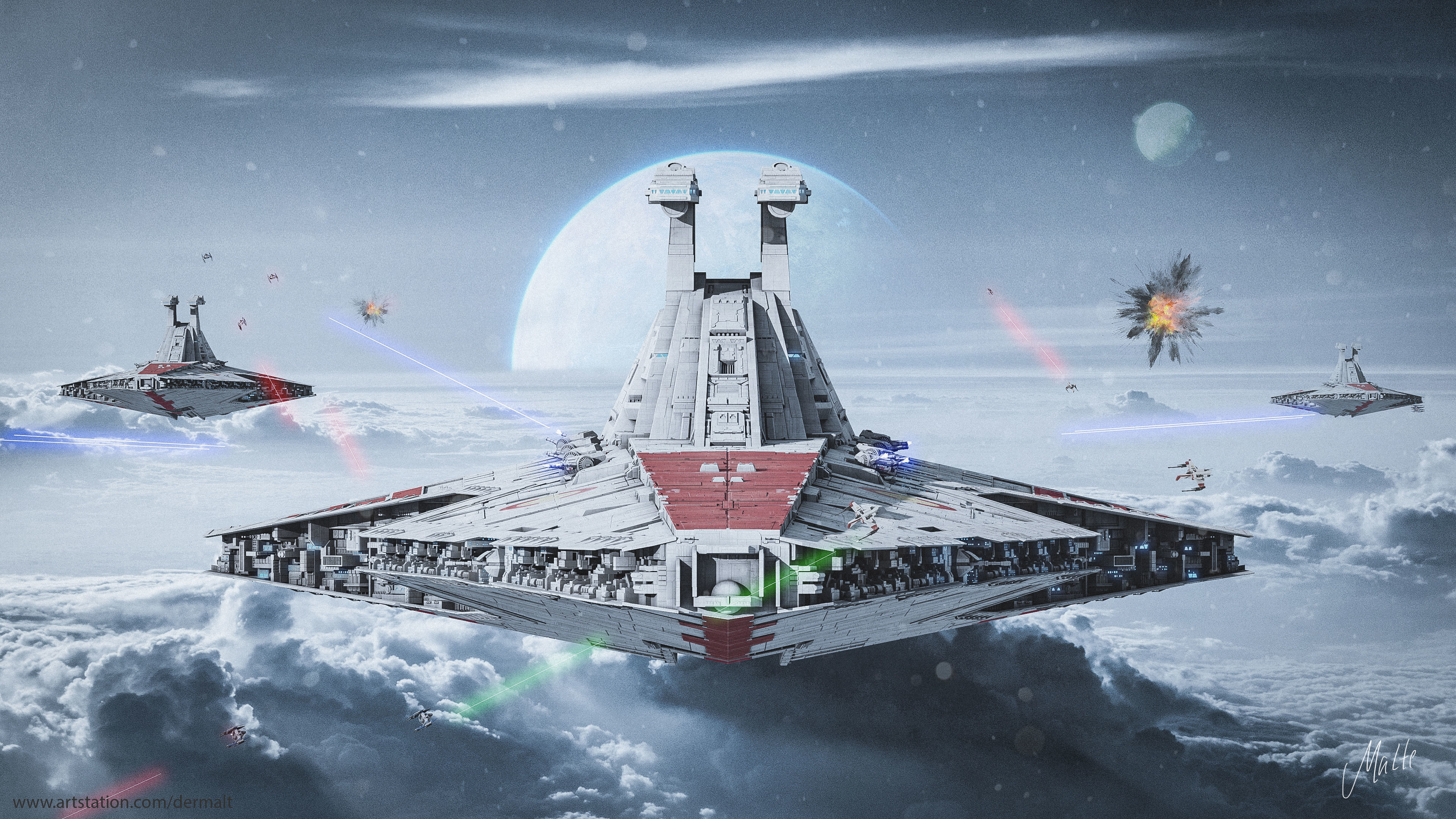 Venator-class Star Destroyer Free 3D model_4