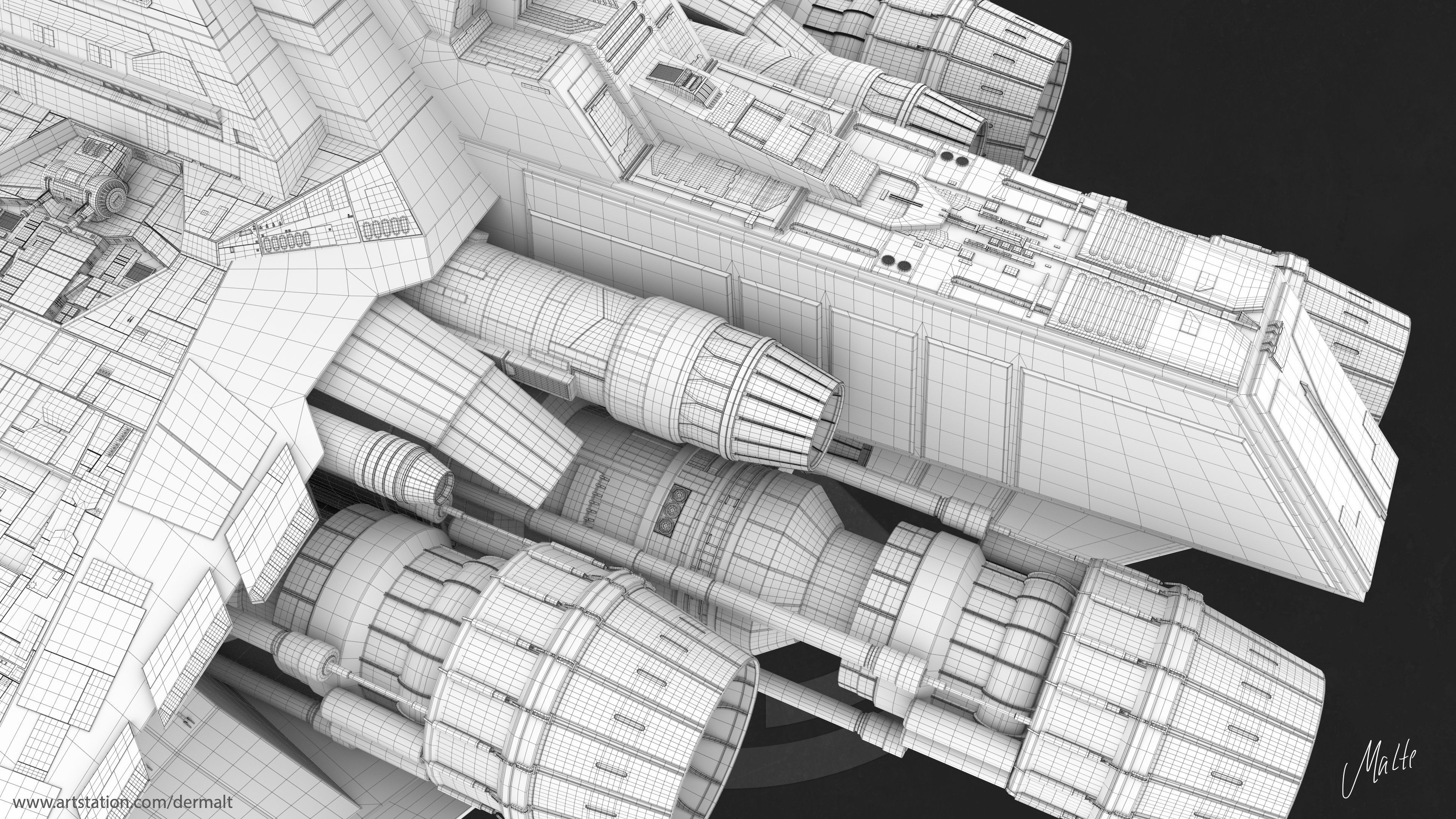 Venator-class Star Destroyer Free 3D model_11