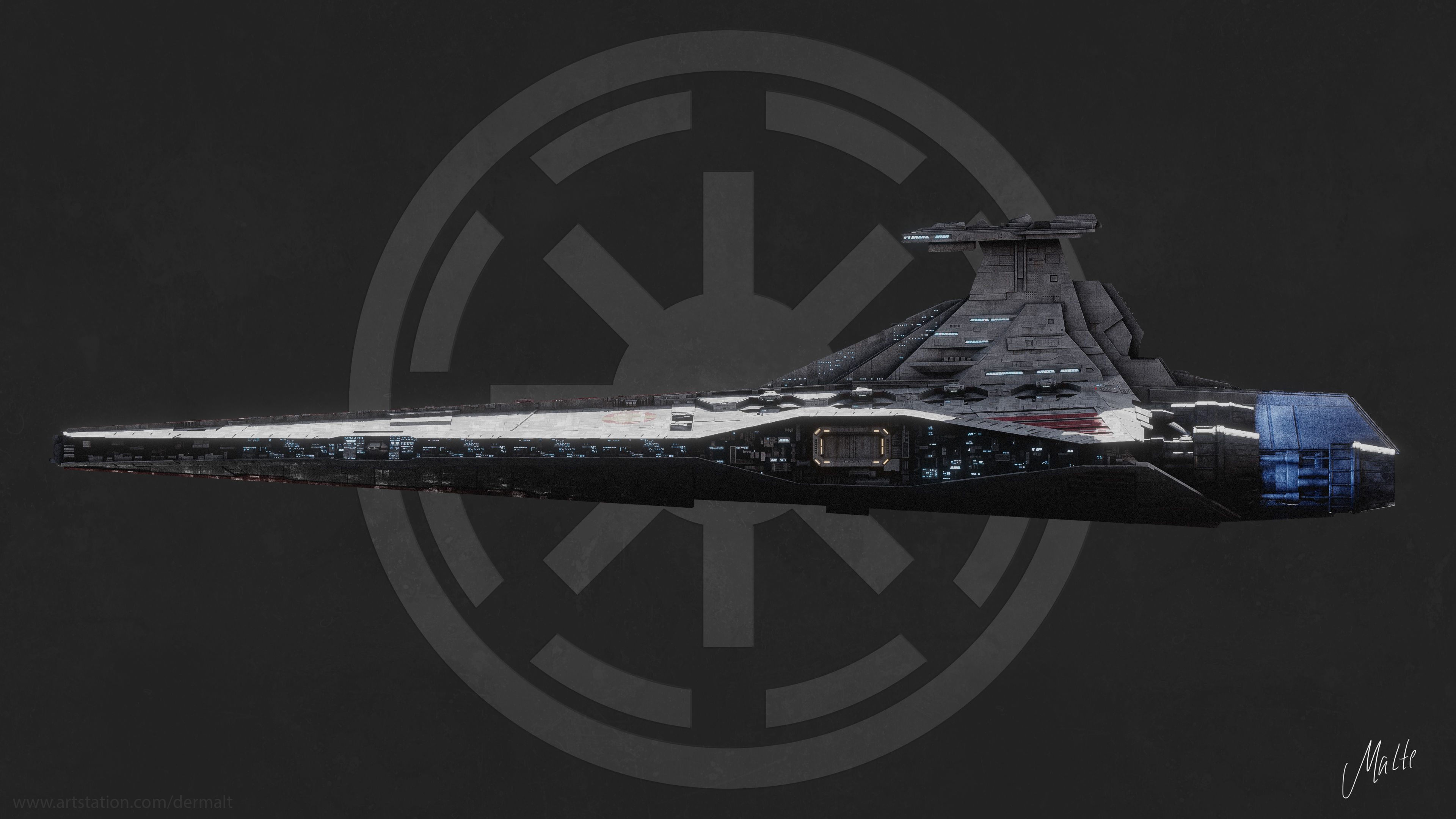 Venator-class Star Destroyer Free 3D model_5