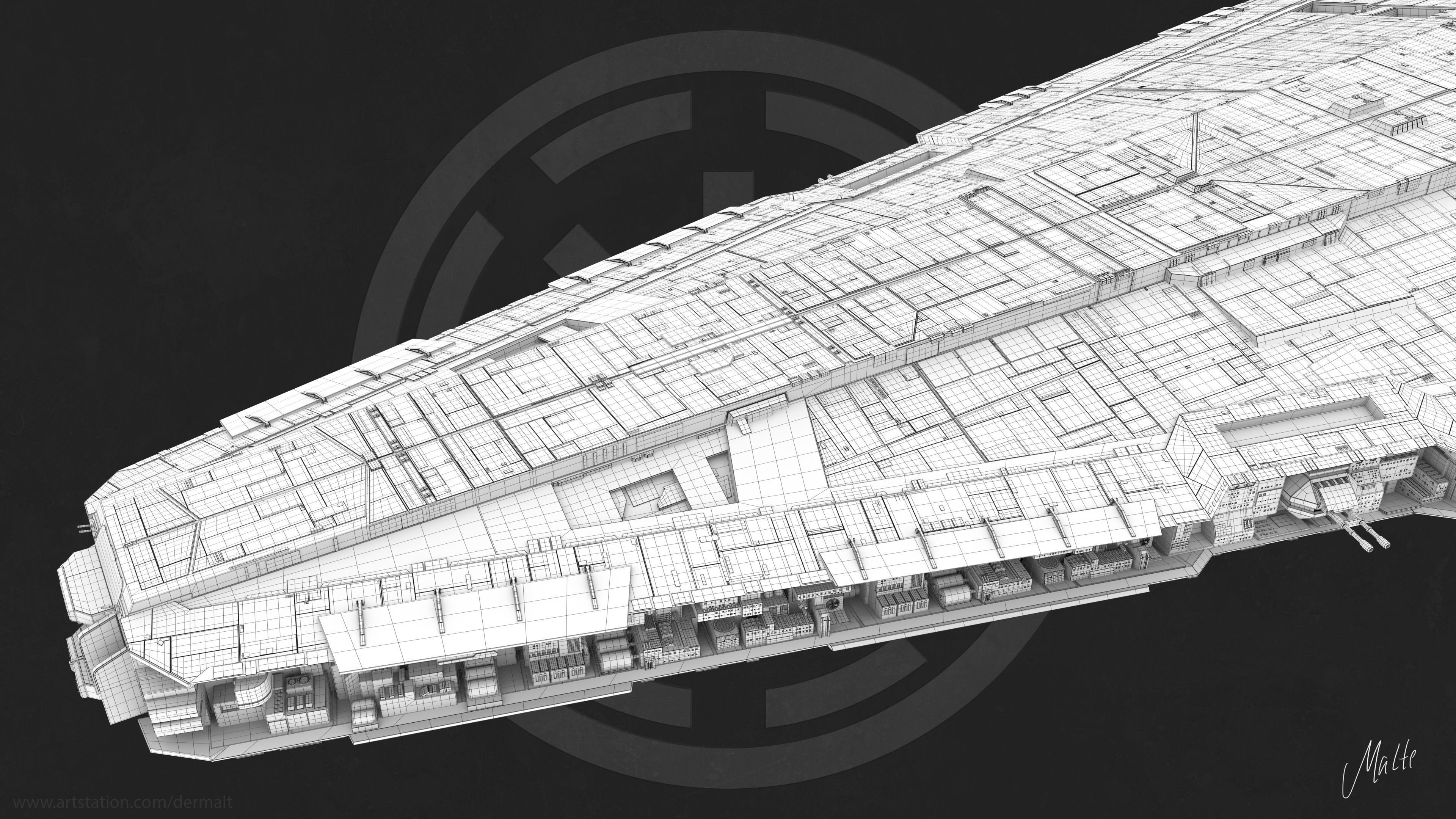 Venator-class Star Destroyer Free 3D model_15