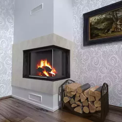 Fireplace corner