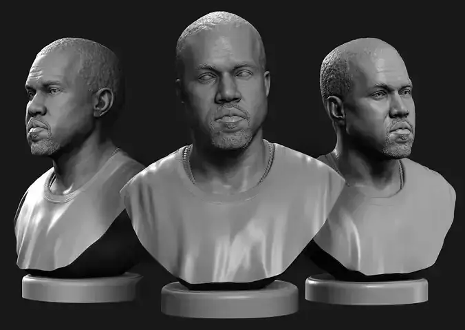 Kanye West 3D print model