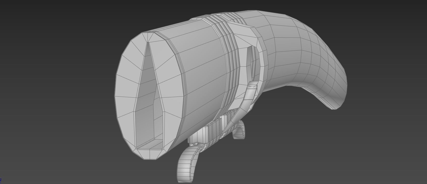 Damascus Steel Katana  Low-poly 3D model_14