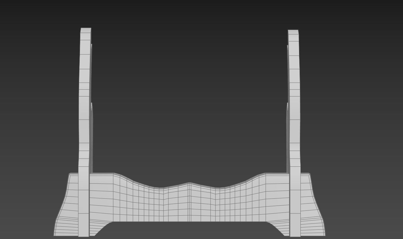 Damascus Steel Katana  Low-poly 3D model_17